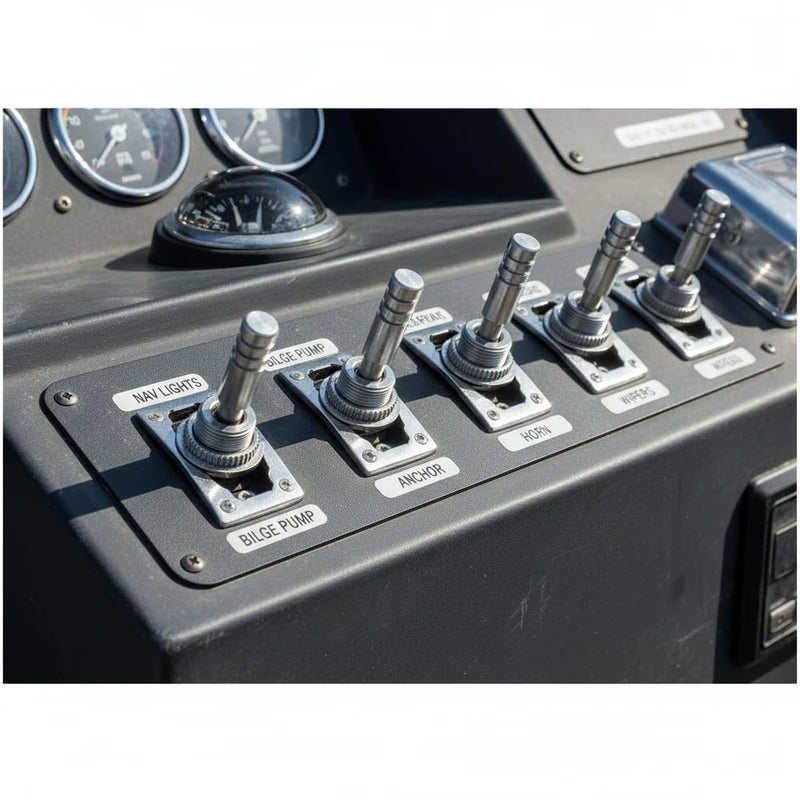 Jtron Car Heavy-Duty Rocker Toggle Switch 12V 20A Waterproof Toggle Switch ON Off Switch 12v with for Auto Car Boat (ON-Off) - Image 3